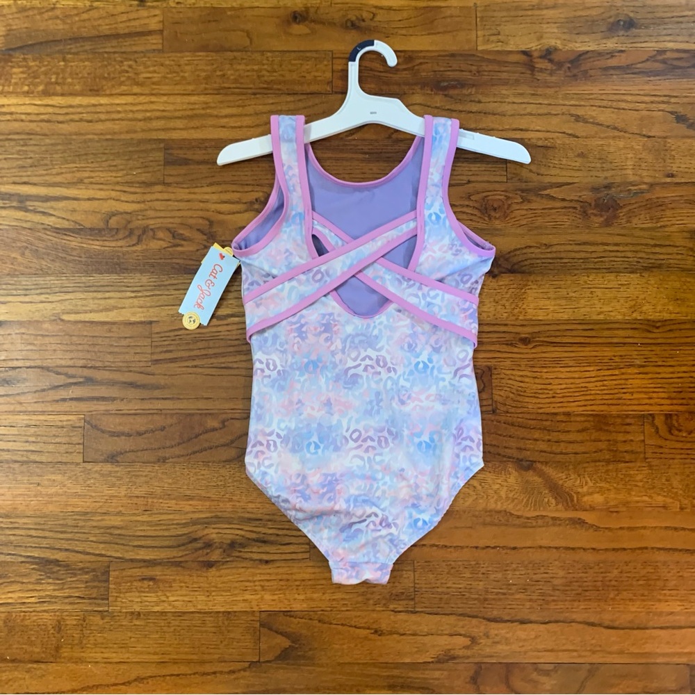 Girls Gymnastics Leopard Print Pull-On Leotard Cat & Jack Pink & Purple 
NWT NEW - Picture 6 of 16